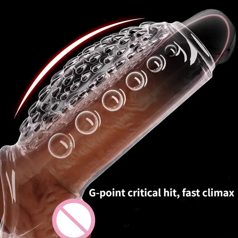 Penis Enlargement Sleeve Thickened Cock Ring Penis Extended Delay Time Sex Toys Lock Semen Adult Sex Products Penis Extension — image 4