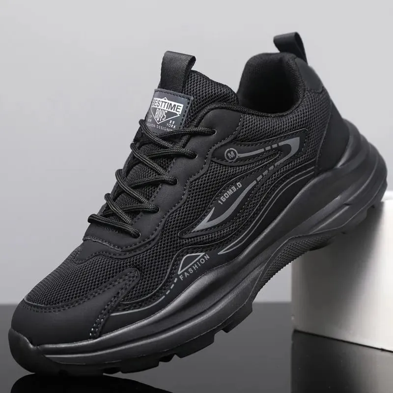 Férfi nyári sportcipők Sokoldalú hálós, légáteresztő, kényelmes sétacipők férfinak kültéri, puha talpú alkalmi futócipők