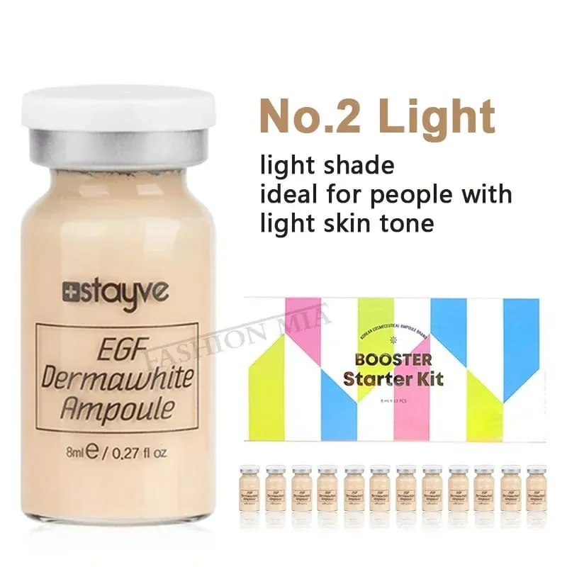 סלמון DNA/פפטיד קוריאה Stayve מקורי 8 מ"ל ערכת איפור BB Cream Glow זוהר Hyaluronic Serum Ampoule Foundation Skin Care Beauty