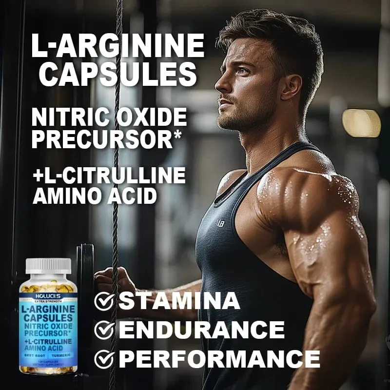 Prémium L-Arginin kapszula L-citrullinnal és kurkumával támogatja az izompumpa helyreállítását és az általános fizikai teljesítményt — image 3