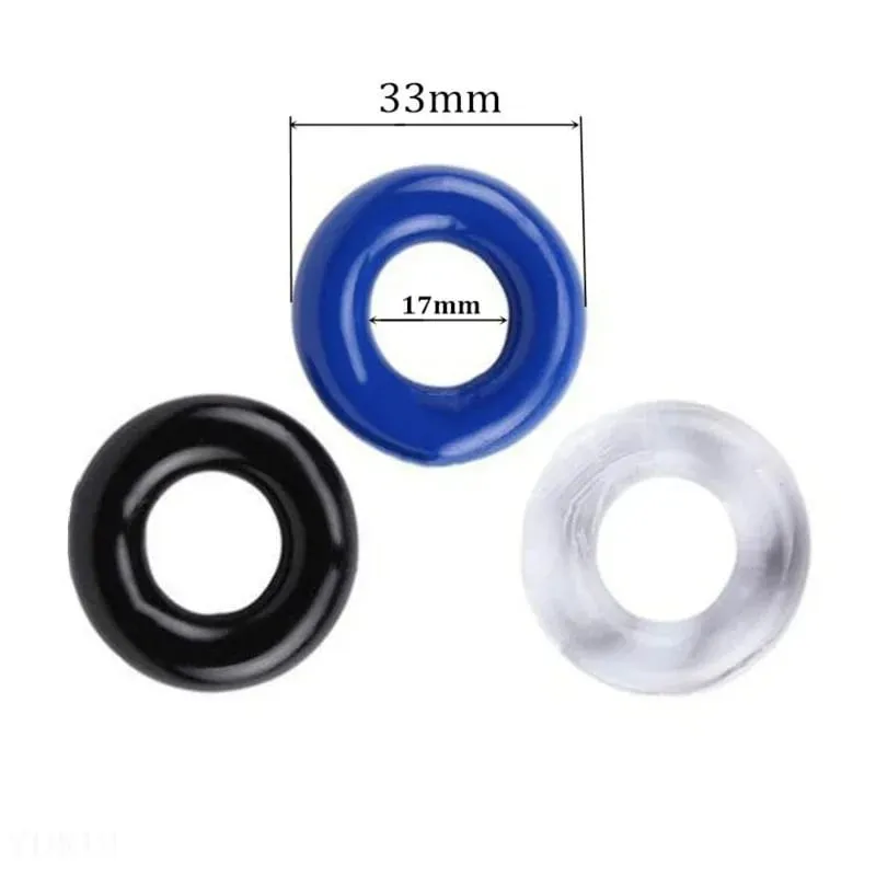 3 Pcs/Set Cock Ring Delay Ejaculation Adult Toys For Men Dick Enlargement Silicone Penis Ring Male Sex Toys Stronger Erection — image 4