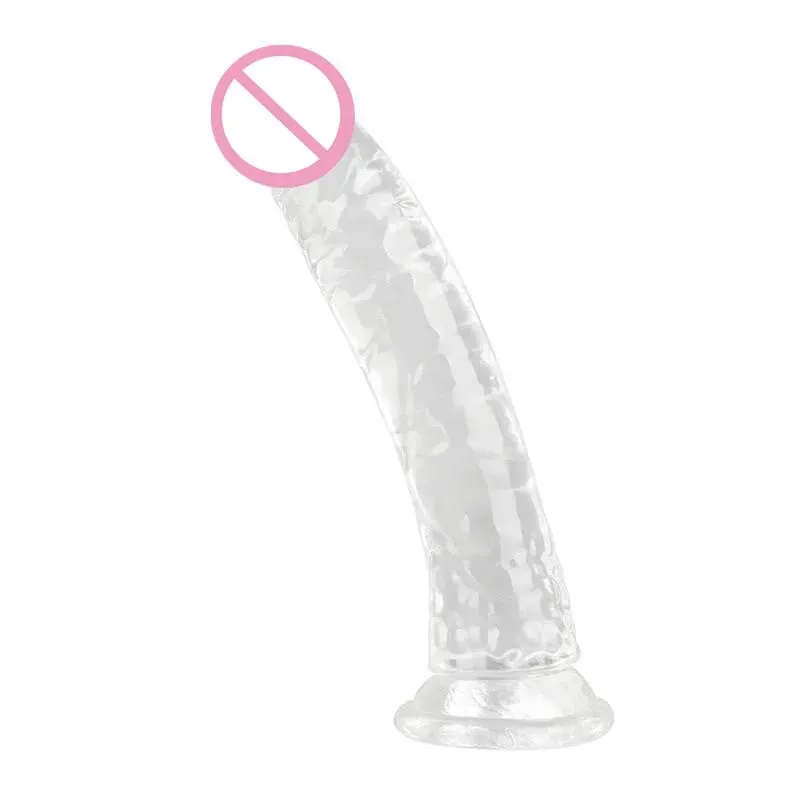 Διαφανές μαλακό ζελέ Dildos Ισχυρή βεντούζα Γυναικείο αυνανιστής πρωκτού Κλειτορίδα Διεγέρτης Big Dick Λεσβίες γυναικών σεξουαλικά παιχνίδια 18+ — image 5