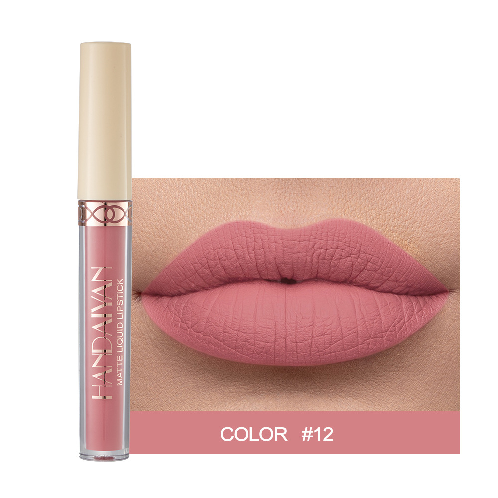 Αδιάβροχο Nude Matte Liquid Lipstick Αντικολλητικό Cup Lip Tint Μακιγιάζ Matte Red Lip Gloss Cosmetics Κραγιόν μακράς διαρκείας Make Up