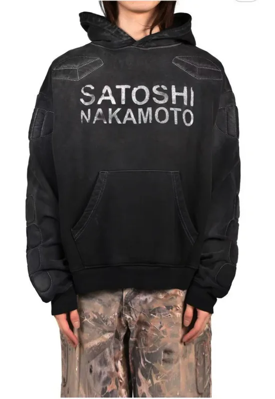 Street Casual SATOSHI Hoodies Pullover Embossed Pattern Embroidery Turtle Shell Design Washed Hooded Men Women Loose Sweatshirts — image 42