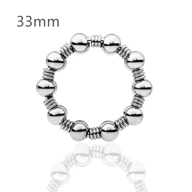 Man Stainless Steel Metal Penis Lock Cock Ring Delay Ejaculation Ball Scrotum Stretcher Erection Cock Ring Slave Male Sex Toy — image 15
