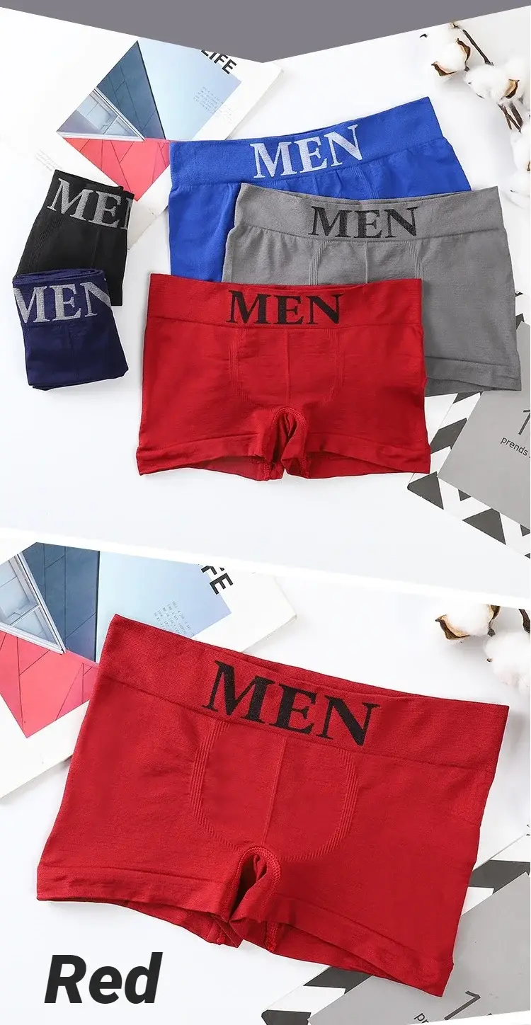 Men's 5 Pcs Plain Color Boxer Briefs Breathable High Elastic Comfortable Soft Skin‑Friendly Casual Underwear Underpants For Men — image 5