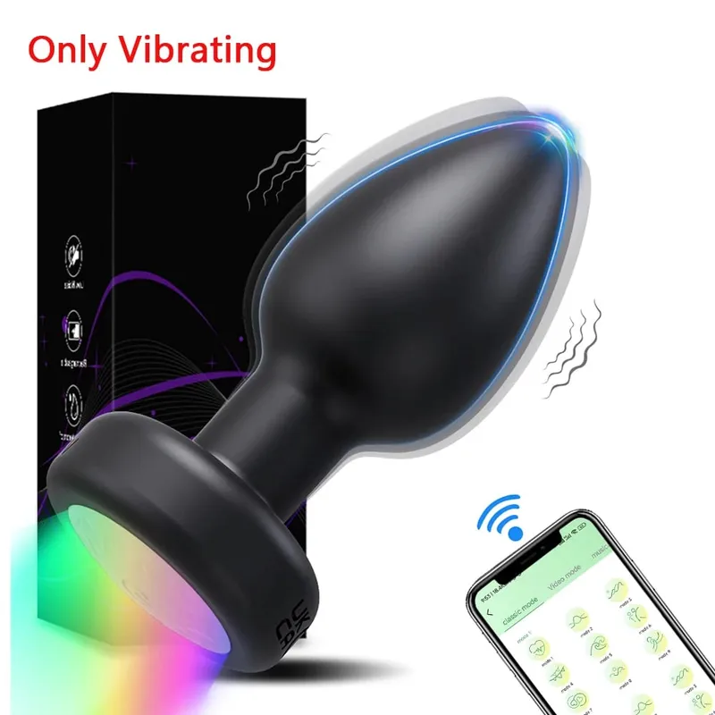APP Control LED Rotation Vibrating Butt Plug for Women Wiggle Anal Vibrator Gay Men Anal Plug Interaction Sex Toy for Couples — image 10