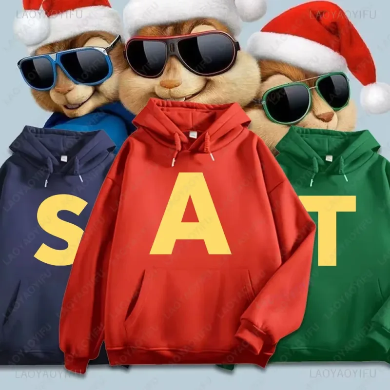 Alvin and The Chipmunks Anime Hoodies Eco Friendly A Letters Printing Sweatshirt Casual Streetwear Unisex Pullovers promo — image 6