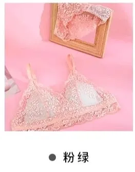 French Summer Bralette - Wireless Push-Up Bra for Small Chest Ultra-Thin Triangle Cups & Sexy Lingerie Set & Sexy Tushy — image 6