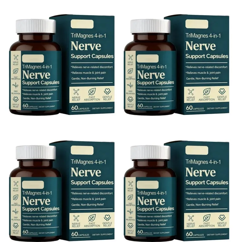 Magnesium Citrate Glycinate Malate Capsules with Turmeric Extract Supports Nerve Health Muscle Relaxation Sleep Wellness 60 Ct — image 9