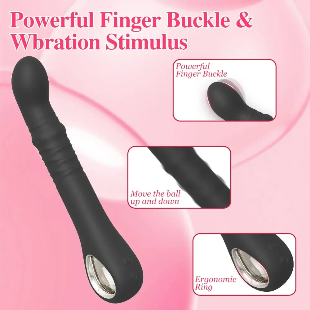Swing G Spot Dildo Vibrator Γυναικεία κλειτορίδα Δονούμενος τηλεσκοπικός πρωκτικό βύσμα γλουτών Γυναικεία σεξουαλικά παιχνίδια για ενήλικες — image 3