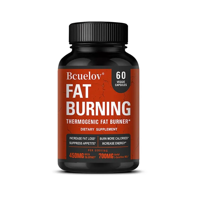 Acetyl-L-Carnitine Green Tea Extract and Caffeine Support Fat Burning Metabolism Improve Mood 30/60/120 Capsules — image 9