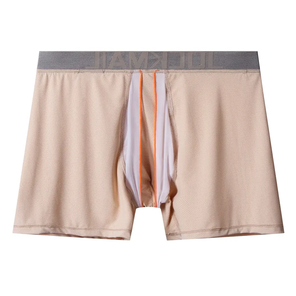 Sexy roupa interior masculina boxer 3d em forma de rede bolsa projetada painéis de malha respirável masculino boxershorts tronco cuecas masculinas — image 18