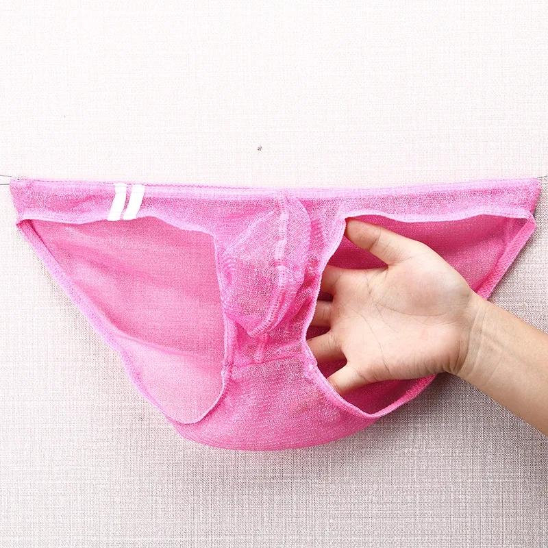 Men's Underwear Briefs Ultra Thin Low Rise Mesh Breathable Panties — image 22