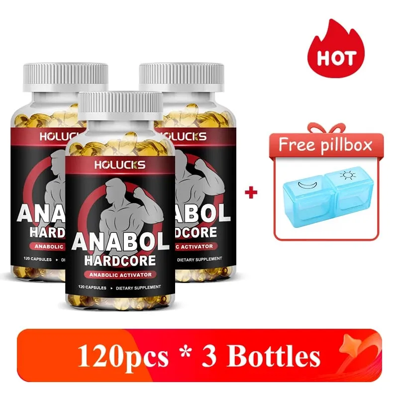 Anabol Hardcore Supplement Boost Workout Energy Muscle Growth & Protein Synthesis Balances Men Hormones — image 9