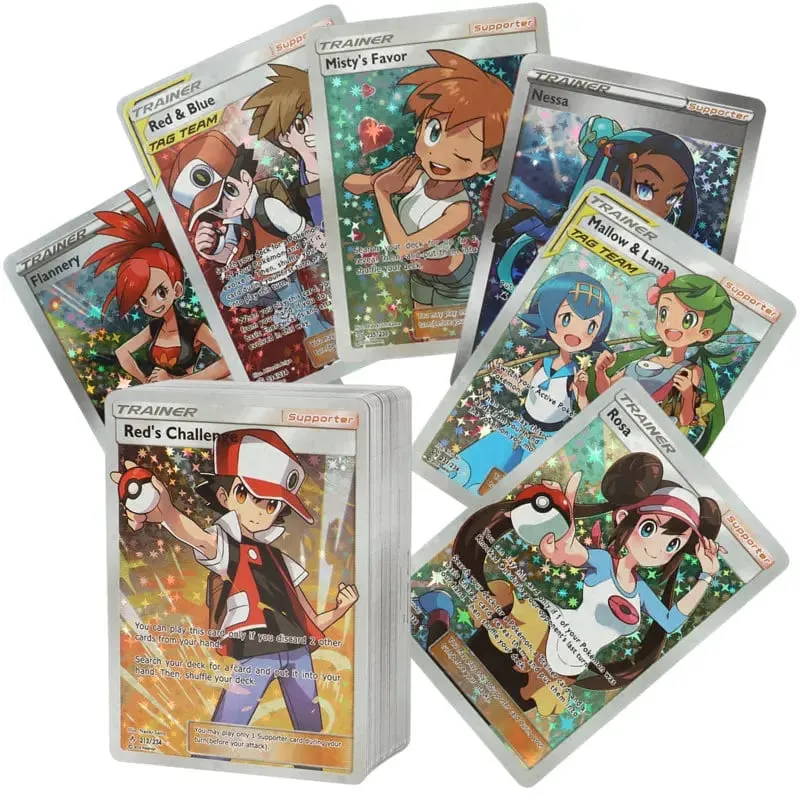60/100Pcs Pokemon Shining Cards Αγγλική Έκδοση MEGA GX Vmax TAG EX Proxy Collection Cards Παιχνίδια Δώρο για παιδιά — image 8