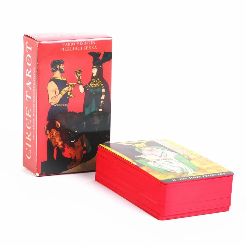 2026 ÚJ Circe Tarot Kártyák 10,3*6Cm 78 db Jóslás Sors Pakli Társasjáték Kártya Családi Partira