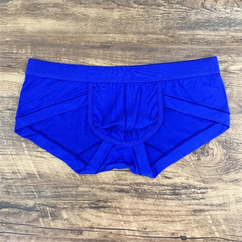 Panlalaking Sexy Modal Pink na Underwear Simple at Kumportableng U Convex Pouch Briefs Low Waist Slim Fit Plus Size Panlalaking Panloob L-XXXL — image 10