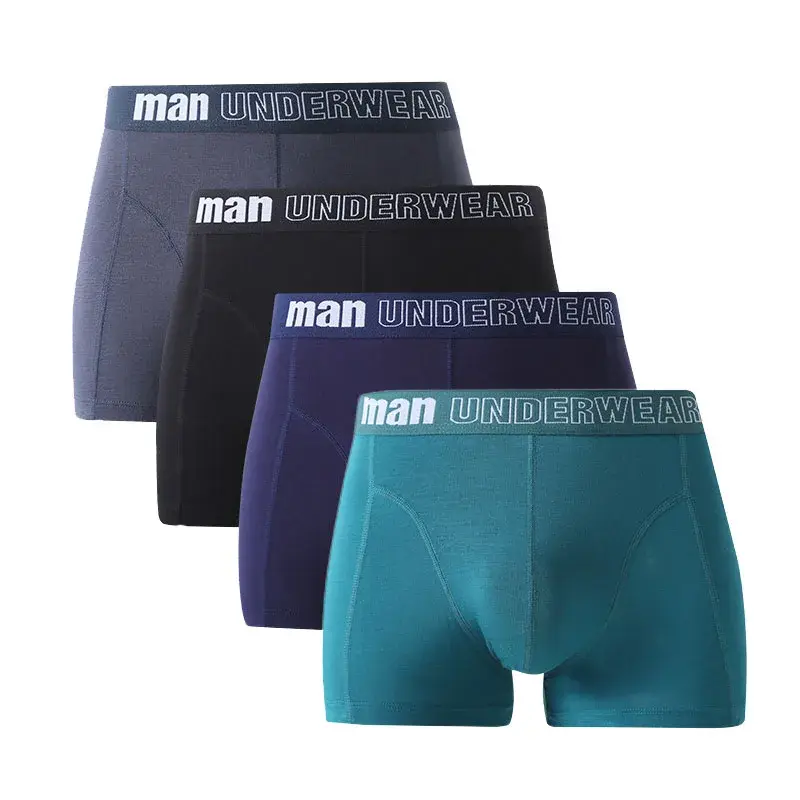 Plus size 5xl 6xl 7xl roupa interior de bambu dos homens boxers sexy calcinha verão fibra de bambu boxer briefs mid rise cuecas — image 10