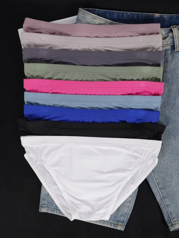 Men's Modal Ultra Thin Bare Feel Briefs, Low Rise High Elastic Breathable 3D Convex Pouch Underwear — image 25