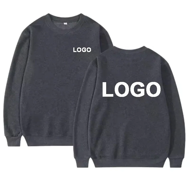 DIY Design Round Neck Hoodies Men Fashiong Customized Printed Loose Long Sleeve Pullover Women Casual Streetwear Sweatshirts — image 15