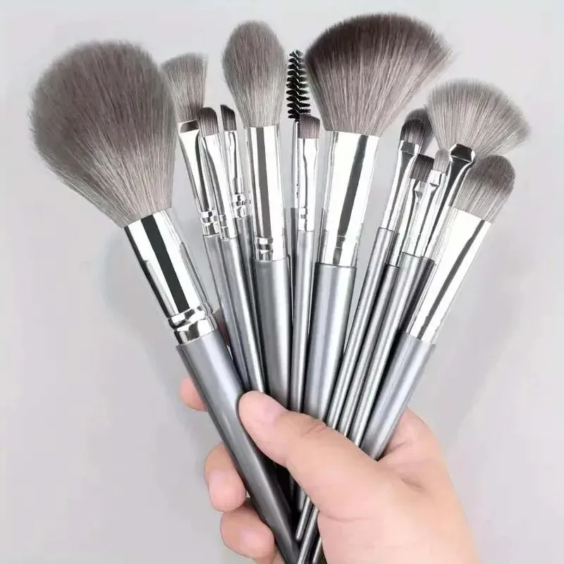 Ensemble de pinceaux de maquillage professionnels, 10 pièces, pinceaux de détail Super doux, pour Blush, fond de teint, correcteur, fard à paupières, outil de beauté pour dames