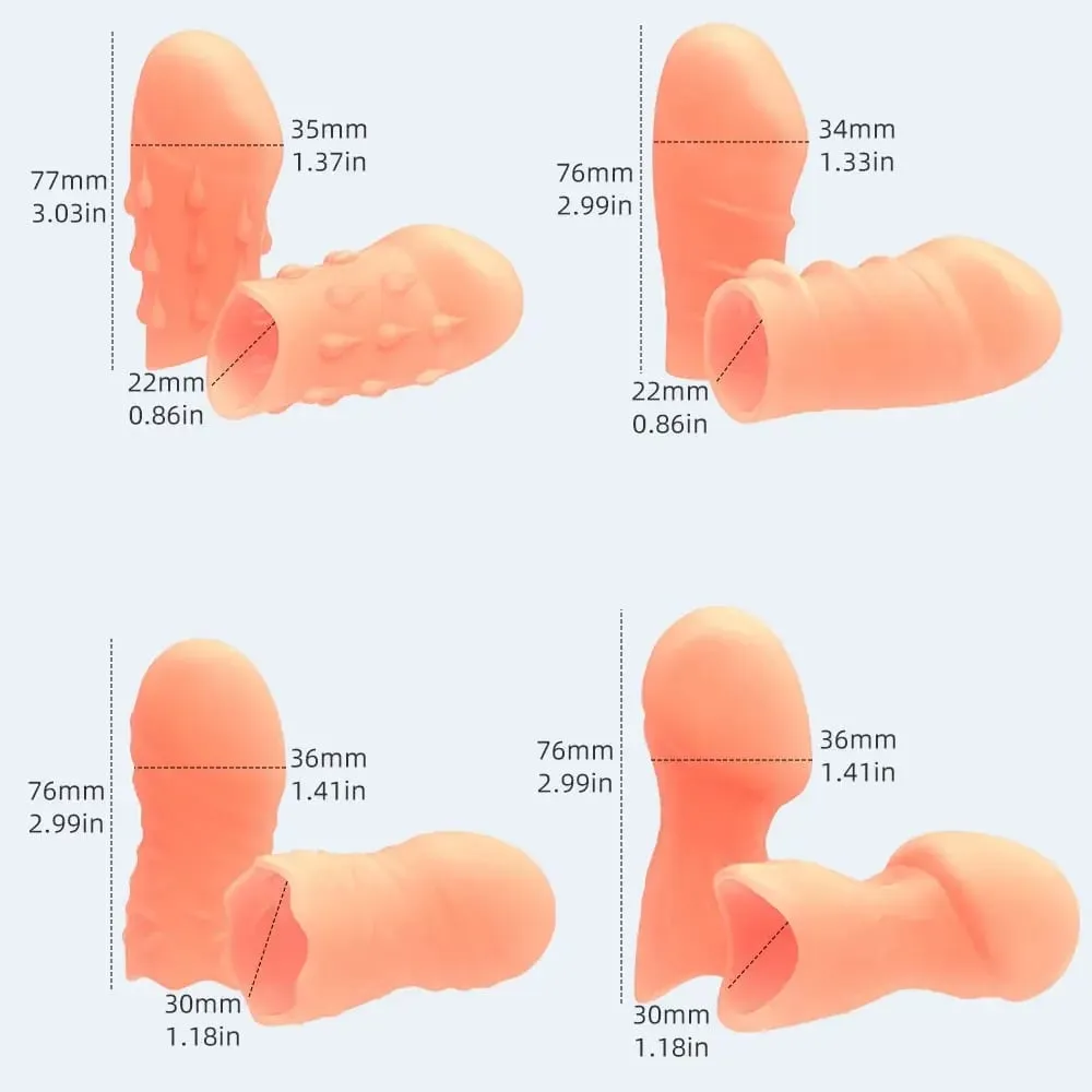 Szilikon férfi pénisztakaró Reális műpénisz kakas pumpa Phallus Extender Növekvő ejakuláció Orgazmus Szexjátékok férfinak — image 5