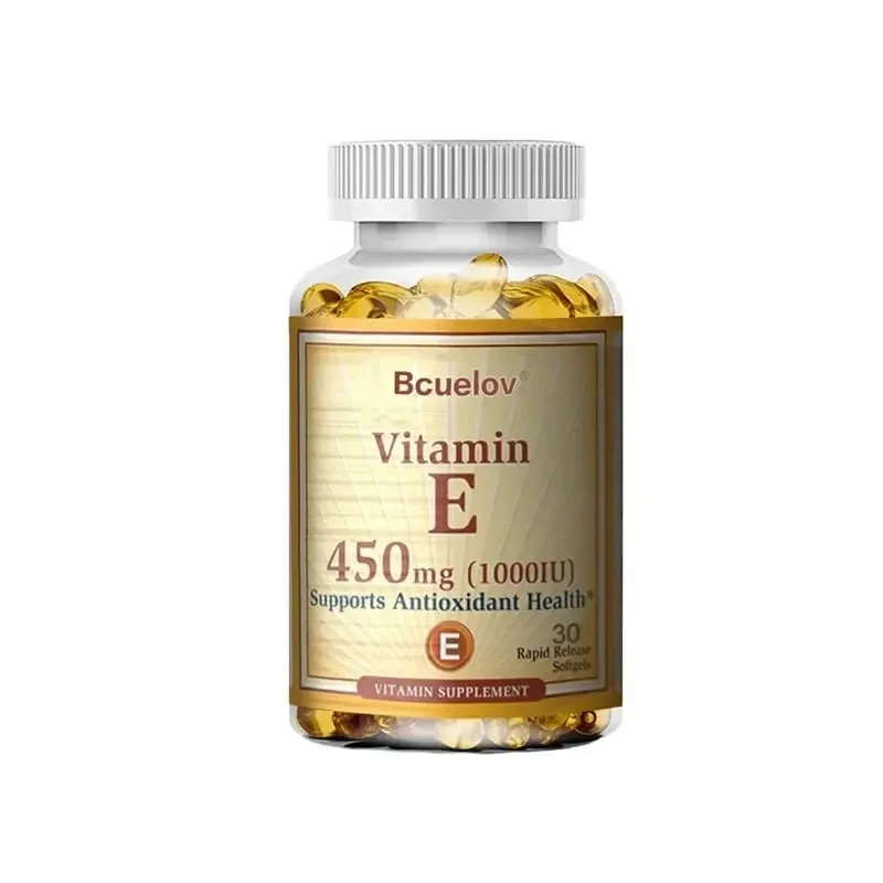 Bcuelov E-vitamin 450 mg (1000 NE) vegyes, támogatja az immunrendszert és a bőr táplálását – természetes antioxidáns – glutén- és tejmentes