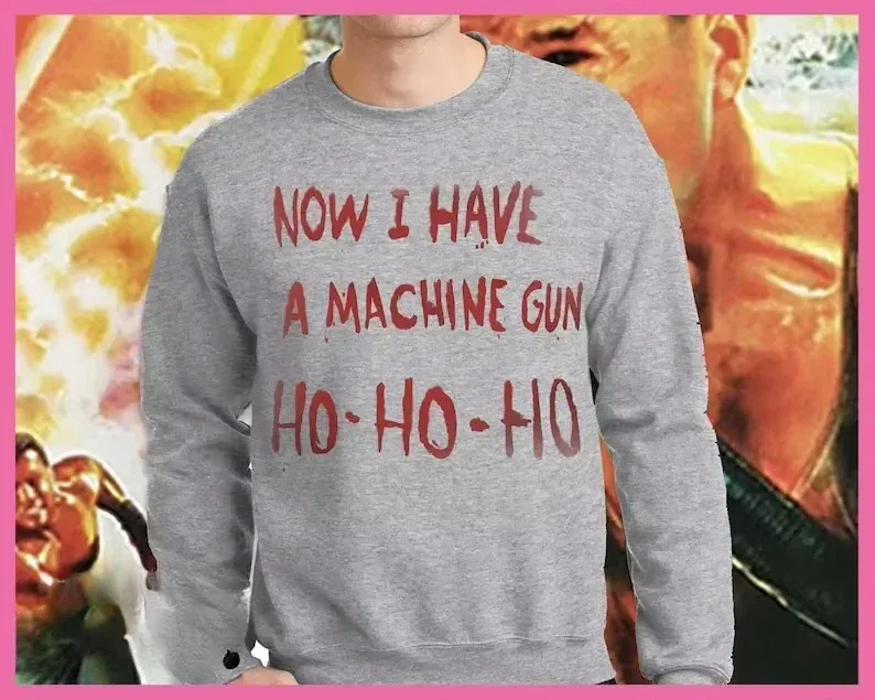 Nu har jag ett maskingevär Die Hard Mclane Naktomi Plaza Unisex Jumper Sweater Herr Dam Nyhet i Tröjor & Sweatshirts Pullover — image 6