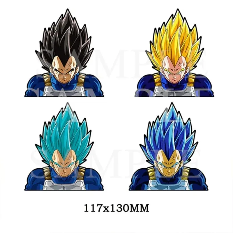 Autocollant lenticulaire 3D Anime Goku Vegeta, décalcomanies imperméables pour voiture, réfrigérateur, planche à roulettes, etc. cadeaux pour enfants — image 10