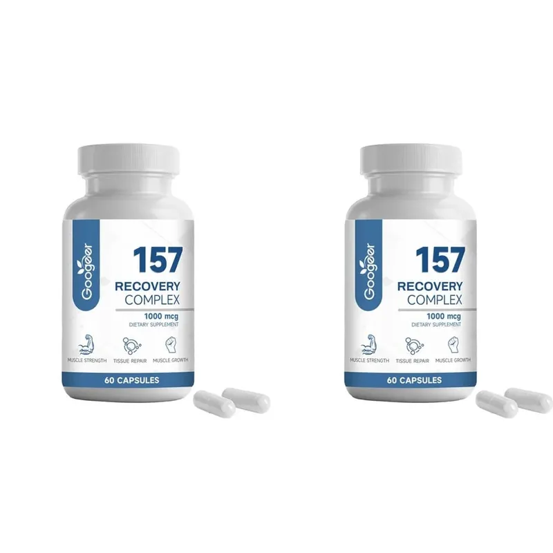 157 קפסולות קומפלקס החלמה עם L-Valine ו-L-Glutamine להחלמה תומכות בצמיחת שרירים תערובת אמינו 1000 מק"ג 60 כמוסות