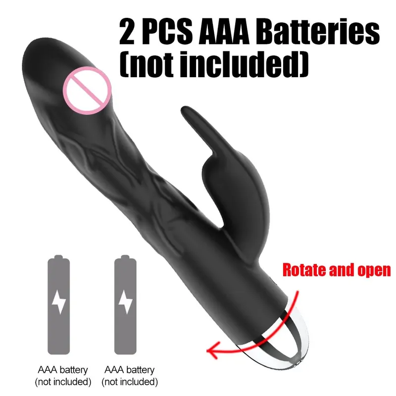 Silicone Rabbit Vibrator 3-in-1 G-Spot Clit Anal Beads Stimulator 10 Modes Thrusting Vibrating Sex Toy for Women — image 19