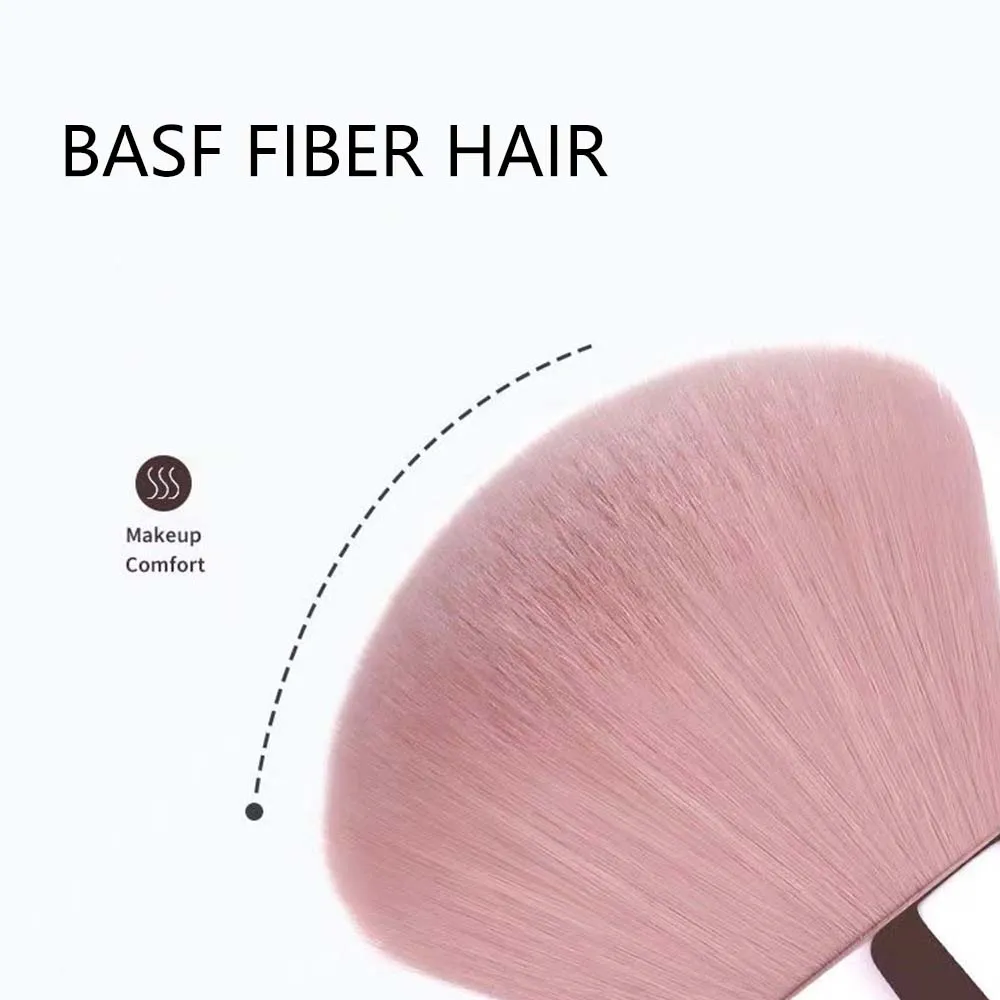 1/2 pièces moelleux poudre libre Blush pinceaux Portable MINI luxe maquillage brosse voyage cosmétique maquillage outils pour femmes filles — image 3