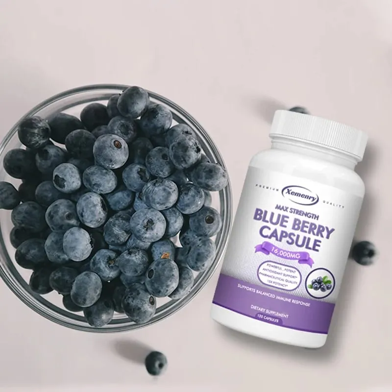 Blueberry Extract Supplement 16000mg 120 Capsules - Non-GMO — image 3