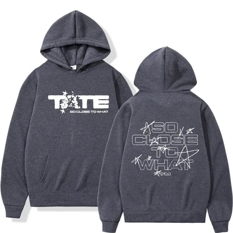 26Men Women Clothing Long Sleeve Hooded Sweatshirts Tate McRae So Close To What Album Hoodies Fleece Vintage Oversized Pullovers — image 13