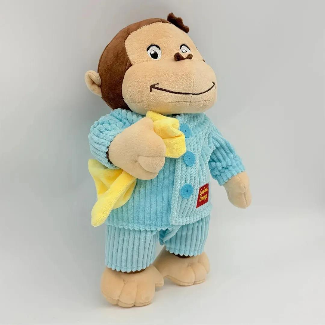 Νέο Anime Fire Dept Fireighter Curious George Plush Cute Baby Curious George Monkey Λούτρινα μαλακά ζώα Παιχνίδι κούκλας μαξιλαριού βελούδου — image 9