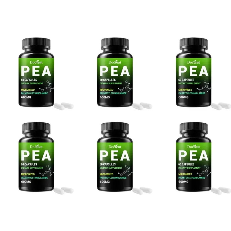 Κάψουλες Docteat PEA 600 mg Micronized Palmitoylethanolamide Supports Compound Balance Maintenance Comfort and Ease 60 κάψουλες — image 9