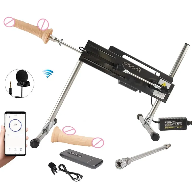 120 W Sex Machine Erős teljesítményű Turbo Gear Maszturbációs Love Machine V-U-Lock Vibrátor Szexgép Műpéniszekkel — image 8