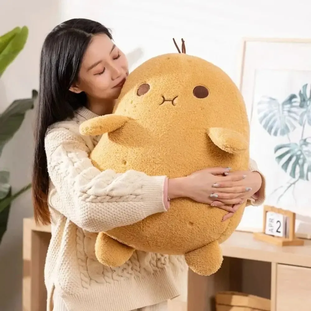 PP Cotton Small Potato Plush Doll Fluffy Soft Funny Food Plush Doll Cartoon Plush Stuffed Plant Spud Throw Pillow — image 3