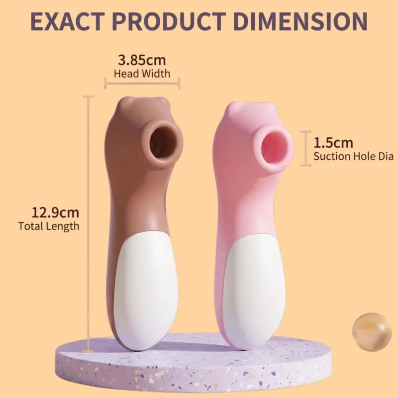 Portable Clitoral Sucking Vibrator Vacuum Stimulator Massager 10 Speeds Rechargeable Waterproof Sex Toy for Women