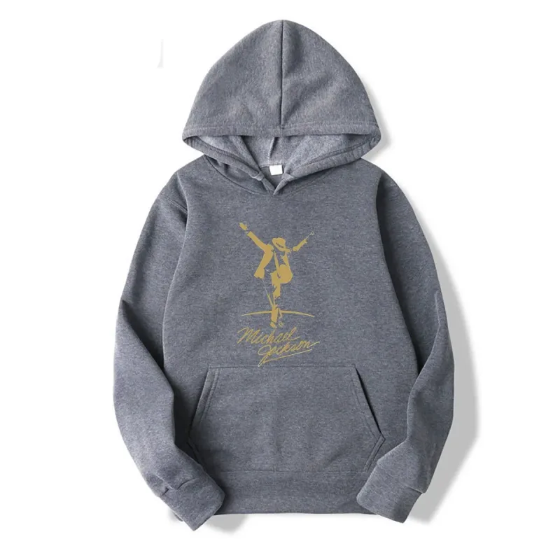 Moletons masculinos Michael Jackson Gold