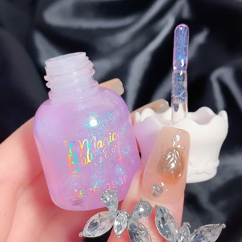Gege Bear Butterfly Knot Lip Gloss Ενυδατικό Ενυδατικό Καθρέφτη Λάμψη Αφρώδη αντικολλητικό Κύπελλο Κραγιόν ομορφιάς Μακιγιάζ