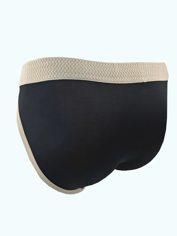 6PCS Men's Briefs Ice Silk Material Cool Smooth Comfortable Pure Color Simple Briefs — image 2
