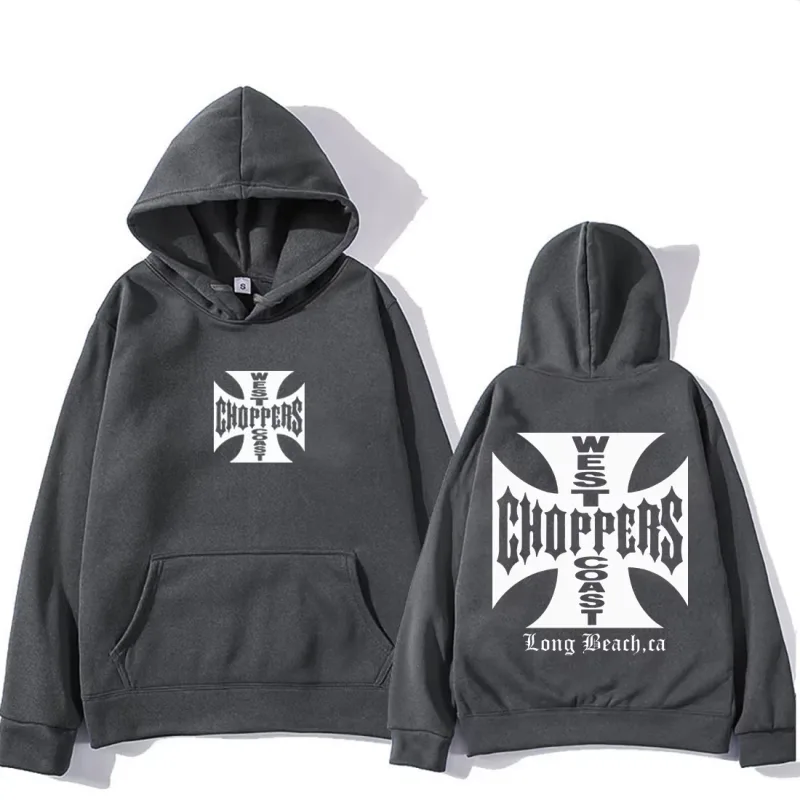 Paul Walker West Coast Choppers Hoodie Herr Dammode Mode Topp hiphopkläder Fleece långärmad vintagetröja