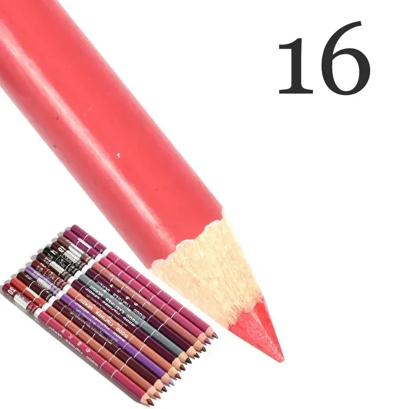 28Color Antifouling Lip Liner Professzionális rúzstoll Precise Waterproof Lip Outline Ceruza ajak smink Tartós szemceruza Krémes — image 30