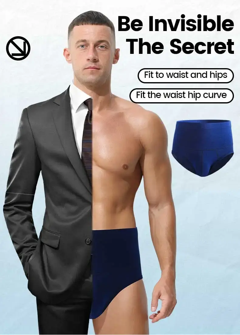 Men's cotton underpants, high-waisted, slimming, waist-protecting, enhanced warmth, short underpants for overweight sportswear — image 9