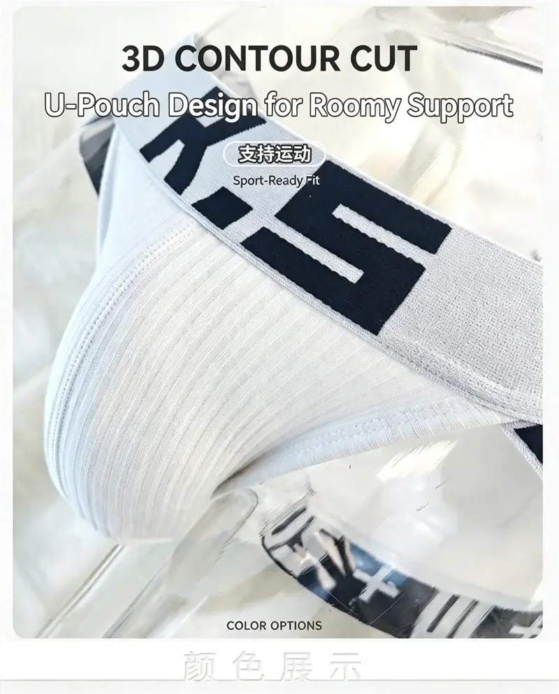 Men's Low Waist Cotton Briefs Breathable Fashion Sport Underwear Slip Homme Comfortable Innerwear β image 8