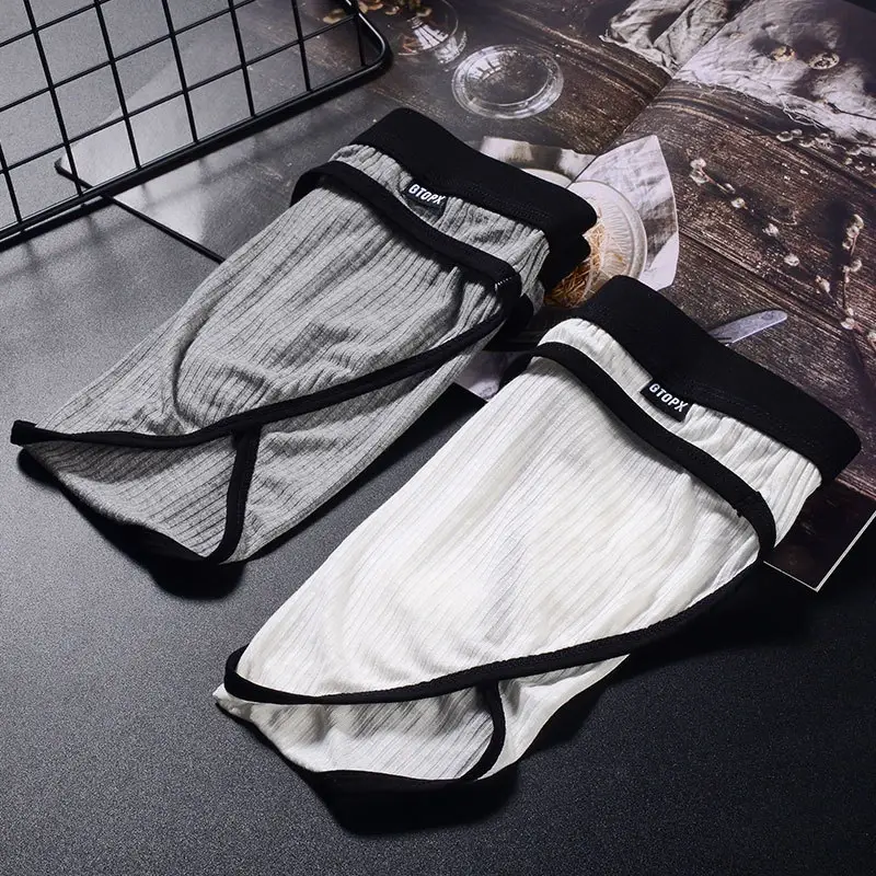Bielizna męska sissy ropa interior hombre Thread seksowne majtki bokserki i figi duża torba U wypukłe cuecas homem masculinas GTOPX MAN — image 11
