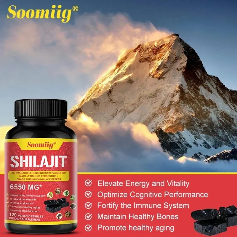 Tiszta Himalájai Shilajit kapszula – Támogatja a csontok és ízületek egészséges öregedését, javítja az állóképességet és az izmok helyreállítását — image 6