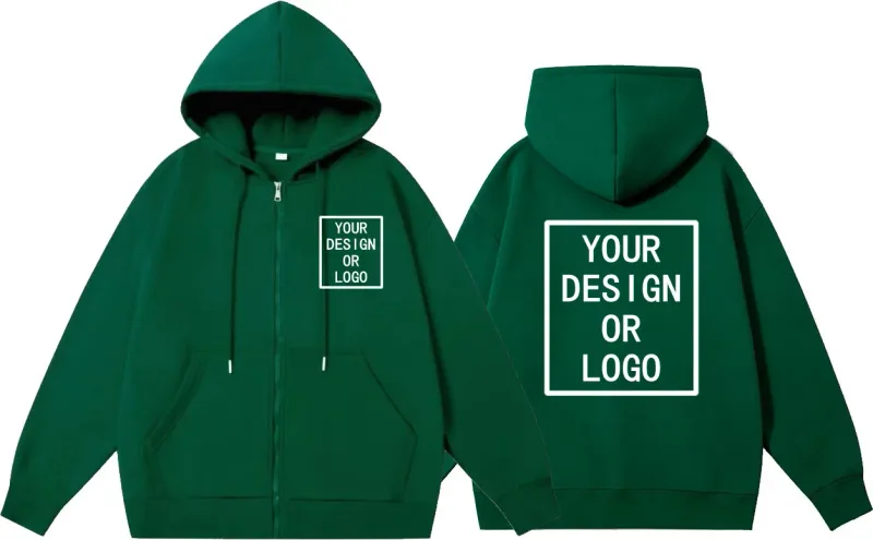 Personalisieren Sie Ihr eigenes Markenlogo/Bild mit Ihrem eigenen Design, personalisierbar, für Männer und Frauen, DIY-Reißverschluss-Kapuzenpullover, lässiger Kapuzenpullover, neuer Pullover